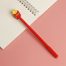 Load image into Gallery viewer, 0.5mm Cute Hamburger Chips Design Erasable Pen Students Blue Black Gel Pens Kids Learning Stationery Office Supplies
