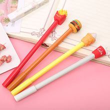 Load image into Gallery viewer, 0.5mm Cute Hamburger Chips Design Erasable Pen Students Blue Black Gel Pens Kids Learning Stationery Office Supplies

