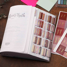 Load image into Gallery viewer, 5/6 Sheets Bible Index Label Sticker Self-adhesive Paper Tabs Bible Index Tabs for Study Read Bookmark Stickers Study Tool
