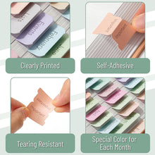 Load image into Gallery viewer, 5/6 Sheets Bible Index Label Sticker Self-adhesive Paper Tabs Bible Index Tabs for Study Read Bookmark Stickers Study Tool
