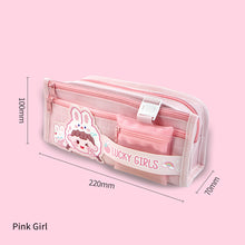 Load image into Gallery viewer, Large Capacity Fashion Capybara Cat Oxford Pencil Bag Cloth Cosmetic Storage Bag Retro Student Stationery School Supplies
