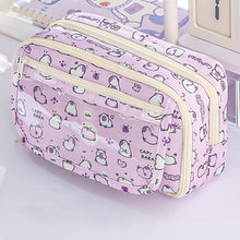 Load image into Gallery viewer, Large Capacity Fashion Capybara Oxford Pencil Bag Cloth Cosmetic Storage Bag Retro Student Stationery School Supplies
