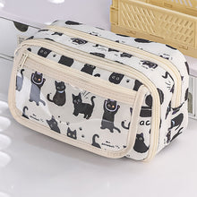 Load image into Gallery viewer, Large Capacity Fashion Capybara Oxford Pencil Bag Cloth Cosmetic Storage Bag Retro Student Stationery School Supplies
