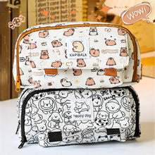 Load image into Gallery viewer, Large Capacity Fashion Oxford Pencil Bag Cloth Cosmetic Storage Bag Retro Student Stationery School Supplies

