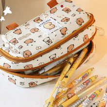 Load image into Gallery viewer, Large Capacity Fashion Oxford Pencil Bag Cloth Cosmetic Storage Bag Retro Student Stationery School Supplies
