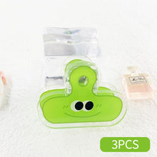 Load image into Gallery viewer, 3PCS Ins Cute Cartoon Acrylic Clamp Paper Clips Ticket Holder Paper Documents Organizer Student School Office Supplies
