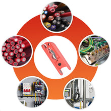 Load image into Gallery viewer, Multi-Function Rotary Peeling Knife 4-240MM² Cable Stripping Range Manual Fast Wire Stripping Pliers
