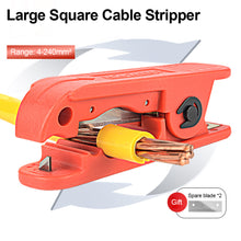 Load image into Gallery viewer, Multi-Function Rotary Peeling Knife 4-240MM² Cable Stripping Range Manual Fast Wire Stripping Pliers
