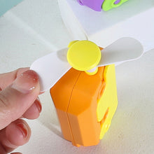 Load image into Gallery viewer, Portable Turnip Knife Small Fan USB Charging Summer Handheld Collapsible Cooling Artifact Decompression Toy For Children
