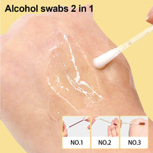 Load image into Gallery viewer, Portable 4-IN-1 Emergency Disinfection Kit Disposable Alcohol Pad Waterproof Sticker Iodophor Cotton Swab Alcohol Swab Outdoor Camping Trip First Aid Supplies
