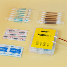 Load image into Gallery viewer, Portable 4-IN-1 Emergency Disinfection Kit Disposable Alcohol Pad Waterproof Sticker Iodophor Cotton Swab Alcohol Swab Outdoor Camping Trip First Aid Supplies
