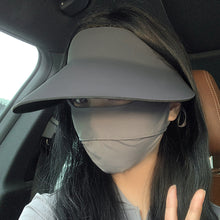 Load image into Gallery viewer, Portable Collapsible Summer Traceless Empty Top Sun Cap UPF50+ UV Protection Large Brimmed Sun Cap
