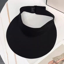 Load image into Gallery viewer, Portable Collapsible Summer Traceless Empty Top Sun Cap UPF50+ UV Protection Large Brimmed Sun Cap

