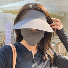 Load image into Gallery viewer, Portable Collapsible Summer Traceless Empty Top Sun Cap UPF50+ UV Protection Large Brimmed Sun Cap
