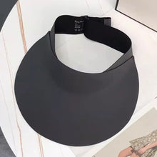 Load image into Gallery viewer, Portable Collapsible Summer Traceless Empty Top Sun Cap UPF50+ UV Protection Large Brimmed Sun Cap
