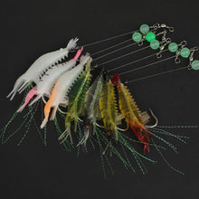 Load image into Gallery viewer, 1PC 8CM/5.8G Artificial Shrimp Lure Bait Noctilucence Shrimp With Dezhou Fishing Group For Blanquillo Snakehead Bass

