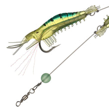 Load image into Gallery viewer, 1PC 8CM/5.8G Artificial Shrimp Lure Bait Noctilucence Shrimp With Dezhou Fishing Group For Blanquillo Snakehead Bass
