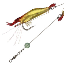 Load image into Gallery viewer, 1PC 8CM/5.8G Artificial Shrimp Lure Bait Noctilucence Shrimp With Dezhou Fishing Group For Blanquillo Snakehead Bass
