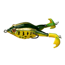 Load image into Gallery viewer, 1PC 13.5G9.2CM Surface Simulation Thunder Frog With Twin Propeller Fins Lure Double Hook Soft Bait For Redfin Culter Bass Snakehead
