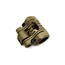 Load image into Gallery viewer, Five-Segment Helmet Light Mini Flashlight Clamp 25MM Adjustable And Rotatable Tactical Helmet Flashlight Clamp Guide Set

