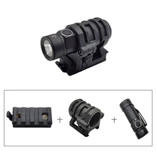 Load image into Gallery viewer, Five-Segment Helmet Light Mini Flashlight Clamp 25MM Adjustable And Rotatable Tactical Helmet Flashlight Clamp Guide Set
