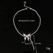 Load image into Gallery viewer, Shiny Butterfly Collar Necklace Women Fashion Jewelry Elegant Festival Party Charm Accessory Memorial Jewelry Gift 2024 Trend
