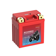 Load image into Gallery viewer, Motorcycle Battery LiFePO4 Scooter Starter 12.8V 5Ah 7Ah 9Ah CCA 200A-400A Built in BMS Lithium Batteries Voltage Protection for Motobike ATV UTVs
