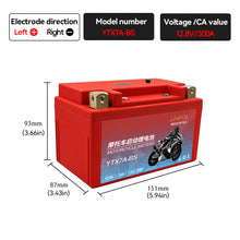 Load image into Gallery viewer, Motorcycle Battery LiFePO4 Scooter Starter 12.8V 5Ah 7Ah 9Ah CCA 200A-400A Built in BMS Lithium Batteries Voltage Protection for Motobike ATV UTVs
