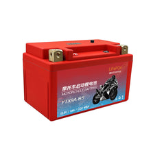 Load image into Gallery viewer, Motorcycle Battery LiFePO4 Scooter Starter 12.8V 5Ah 7Ah 9Ah CCA 200A-400A Built in BMS Lithium Batteries Voltage Protection for Motobike ATV UTVs
