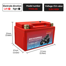 Load image into Gallery viewer, Motorcycle Battery LiFePO4 Scooter Starter 12.8V 5Ah 7Ah 9Ah CCA 200A-400A Built in BMS Lithium Batteries Voltage Protection for Motobike ATV UTVs
