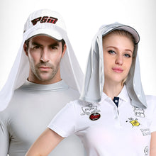 Load image into Gallery viewer, Summer Golf Sunscreen Ice Silk Neckerchief Match With Baseball Cap Cool Breathable Mask With Elastic Golf Supplies
