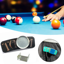 Load image into Gallery viewer, 1PC Billiard Chalk Storage Box With Hanging Clip Iron Round Square Chalk Clip Magnetic Absorption Billiard Supplies

