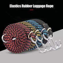 Load image into Gallery viewer, Motorcycle Luggage Elastics Rubber Luggage Rope Cord Hooks Rope Tie Bicycle Roof Rack Strap Fixed Band Accessories
