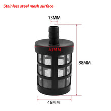 Load image into Gallery viewer, 9.5/10/13mm Filters Sprayer Pump Hose Pipe Filter Filtering Check Valve Net Strainer Mesh for Car Wash Garden Irrigation

