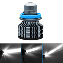 Load image into Gallery viewer, Car H7 H11 H8 H9 9005 HB3 9006 HB4 Led Fog Light Bulb Led Fog Lamp Lens CSP 6000K WhiteTurbo Fog Light For 12V 24V
