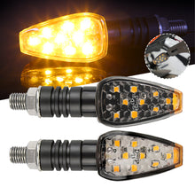 Load image into Gallery viewer, 2Pcs 9LED Motorcycle Turn Signal Lights Indicator Blinker Side Lights Front&amp;Rear Motorbikes For Kawasaki Yamaha Honda Suzuki
