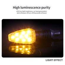 Load image into Gallery viewer, 2Pcs 9LED Motorcycle Turn Signal Lights Indicator Blinker Side Lights Front&amp;Rear Motorbikes For Kawasaki Yamaha Honda Suzuki
