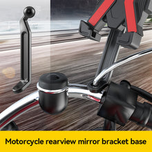 Load image into Gallery viewer, Motorcycle Rear View Mirrors Extender Adapter Holder Riser Base Bracket for Phone GPS Navigation Mount Adapter 17mm Ball Bicycle Accessories
