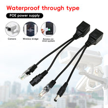 Load image into Gallery viewer, POE Cable Passive Power Over Ethernet Adapter Cable POE Splitter RJ45 Injector Power Supply Module 5V 12v For IP Camea
