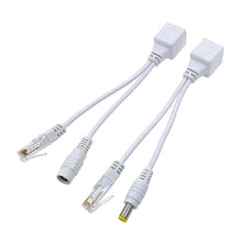 Load image into Gallery viewer, POE Cable Passive Power Over Ethernet Adapter Cable POE Splitter RJ45 Injector Power Supply Module 5V 12v For IP Camea
