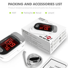 Load image into Gallery viewer, FDA Finger Clip Oximeter Heart Rate Respiration Rate Finger Pulse Oximeter Monitoring Saturometer Household Health Care
