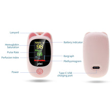 Load image into Gallery viewer, Children's Oximeter Finger Clip Pulse Heart Rate Monitoring Oximeter Household Saturometer Health Care Blood Pressure Child
