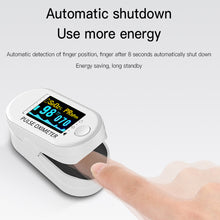 Load image into Gallery viewer, Oximetry Monitor Finger Clip Pulse Oximeter Finger Oximetry Heart Rate Home Health Monitor Saturometer Blood Pressure Adult Child
