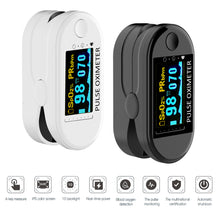 Load image into Gallery viewer, Oximetry Monitor Finger Clip Pulse Oximeter Finger Oximetry Heart Rate Home Health Monitor Saturometer Blood Pressure Adult Child
