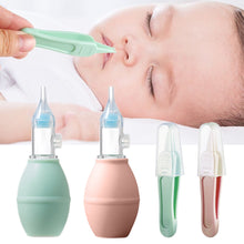 Load image into Gallery viewer, Soft Silicone Anti-reflux Nasal Aspirator Clean and Easy To Remove and Wash Non-slip Tweezer Body Nasal Aspirator Set
