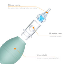 Load image into Gallery viewer, Soft Silicone Anti-reflux Nasal Aspirator Clean and Easy To Remove and Wash Non-slip Tweezer Body Nasal Aspirator Set
