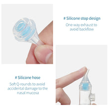 Load image into Gallery viewer, Soft Silicone Anti-reflux Nasal Aspirator Clean and Easy To Remove and Wash Non-slip Tweezer Body Nasal Aspirator Set
