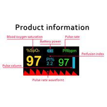 Load image into Gallery viewer, Blood Oximeter Finger Clip Type Medical Blood Oxygen Saturation Detector Household Finger Pulse Heart Rate Monitor Meter
