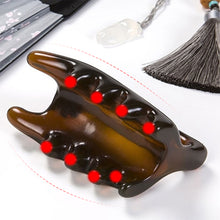 Load image into Gallery viewer, Body Spine Vertebra Physical SPA Scraping Body Massager Tool Pain Relief Back Double Push Resin Wax Massager
