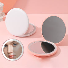 Load image into Gallery viewer, Creative Portable LED Light Cosmetic Mirror Lamp Compact LED Mirror StorageTable Mirror Magnifying Makeup Cosmetic
